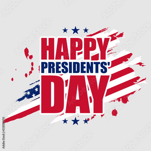 vector illustration for happy  president day