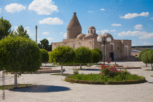 Chashmai Ayub mausoleum and sacred spring in Bukhara in Uzbekistan. Concept tourism, journey. photo