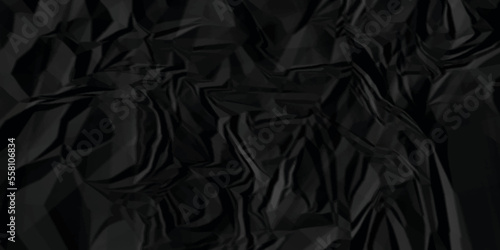 Black texture  silk background . Black fabric background texture . abstract background luxury cloth or velvet wave or wavy folds of grunge silk texture material or smooth luxurious .