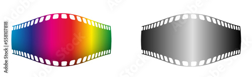 Vector logo photographic film strip