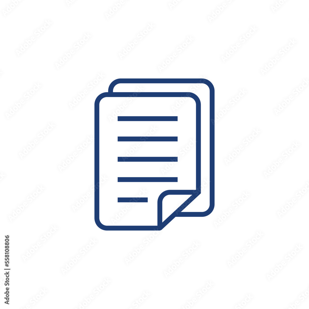 Paper Sheet Document Icon Vector Template Paper Sheet Document Icon Vector Template