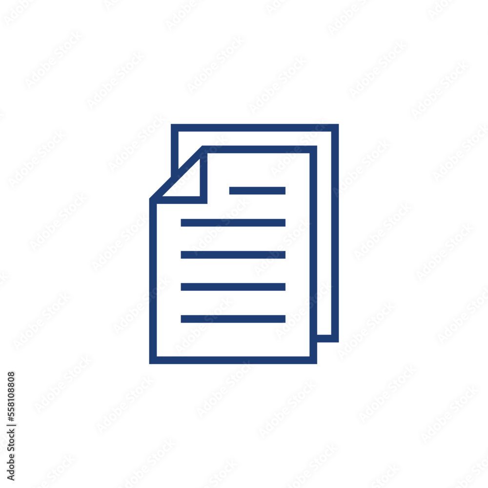 Paper Sheet Document Icon Vector Template Paper Sheet Document Icon Vector Template