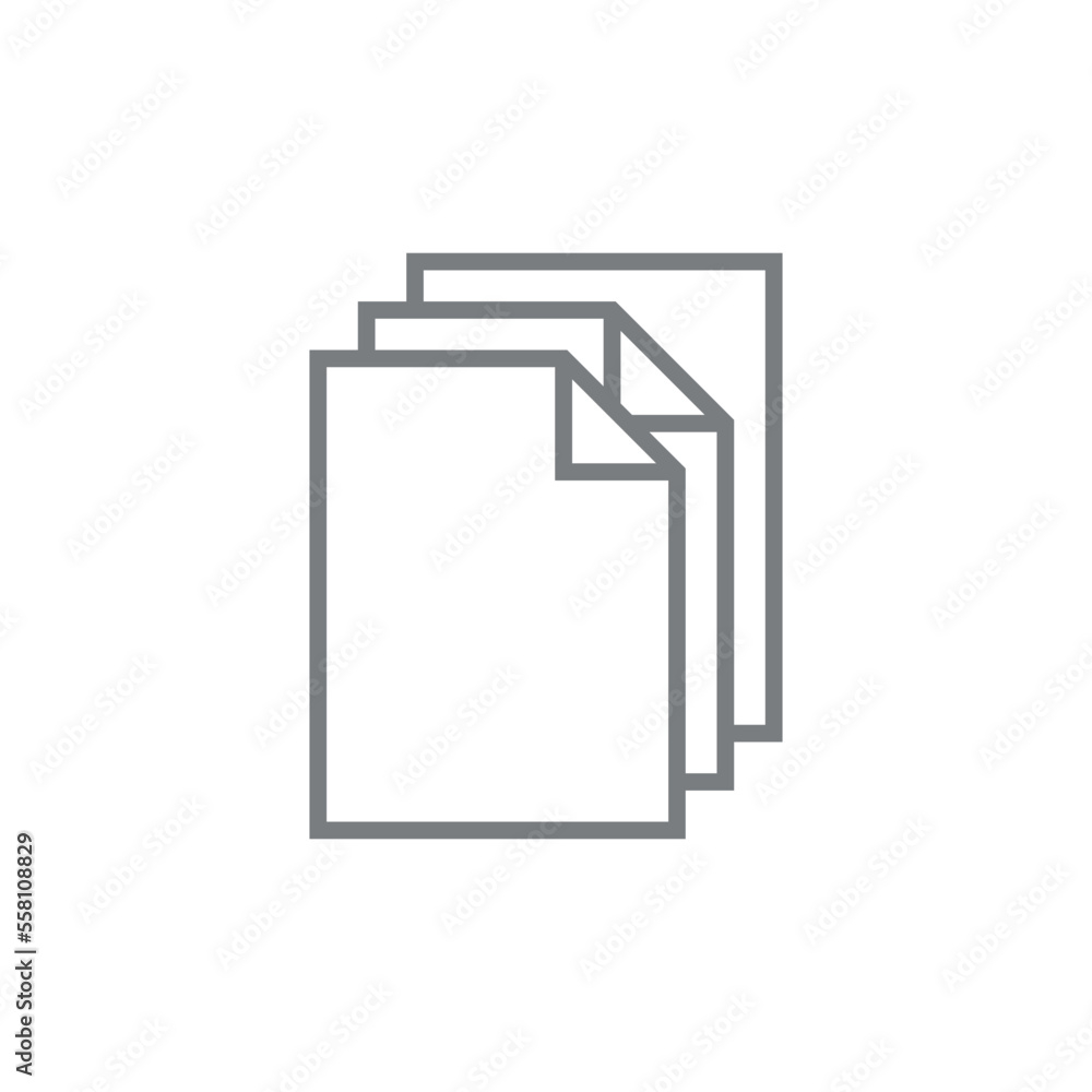 Paper Sheet Document Icon Vector Template Paper Sheet Document Icon Vector Template