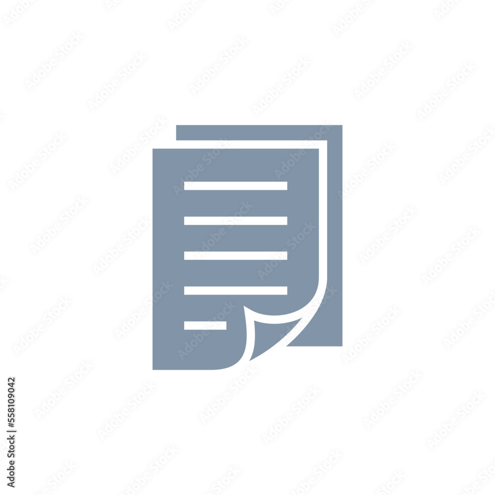 Paper Sheet Document Icon Vector Template Paper Sheet Document Icon Vector Template