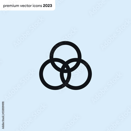 Color filter vector icon. Premium quality.