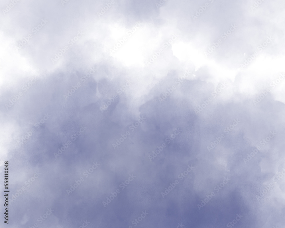 曇り空の水彩風イラスト 背景 曇り空の水彩風イラスト 背景