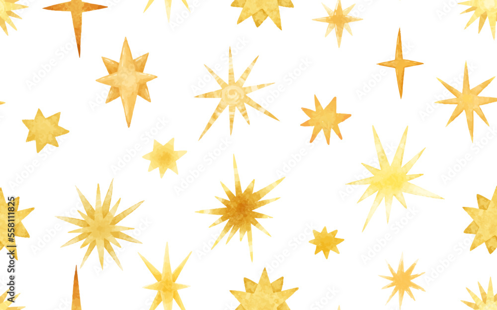 endless pattern with golden stars, cute childish wallpaper endless pattern with golden stars, cute childish wallpaper