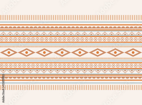 Geometric ethnic oriental pattern background. Pattern design in boho style. Design for texture, wrapping, clothing, batik, fabric, wallpaper and background. Pattern embroidery design.