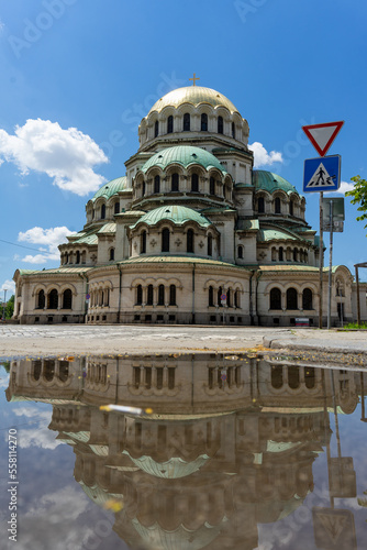 The Sofia Alexander Nevsky Cathedral is a cathedral in Sofia, the capital of Bulgaria. photo