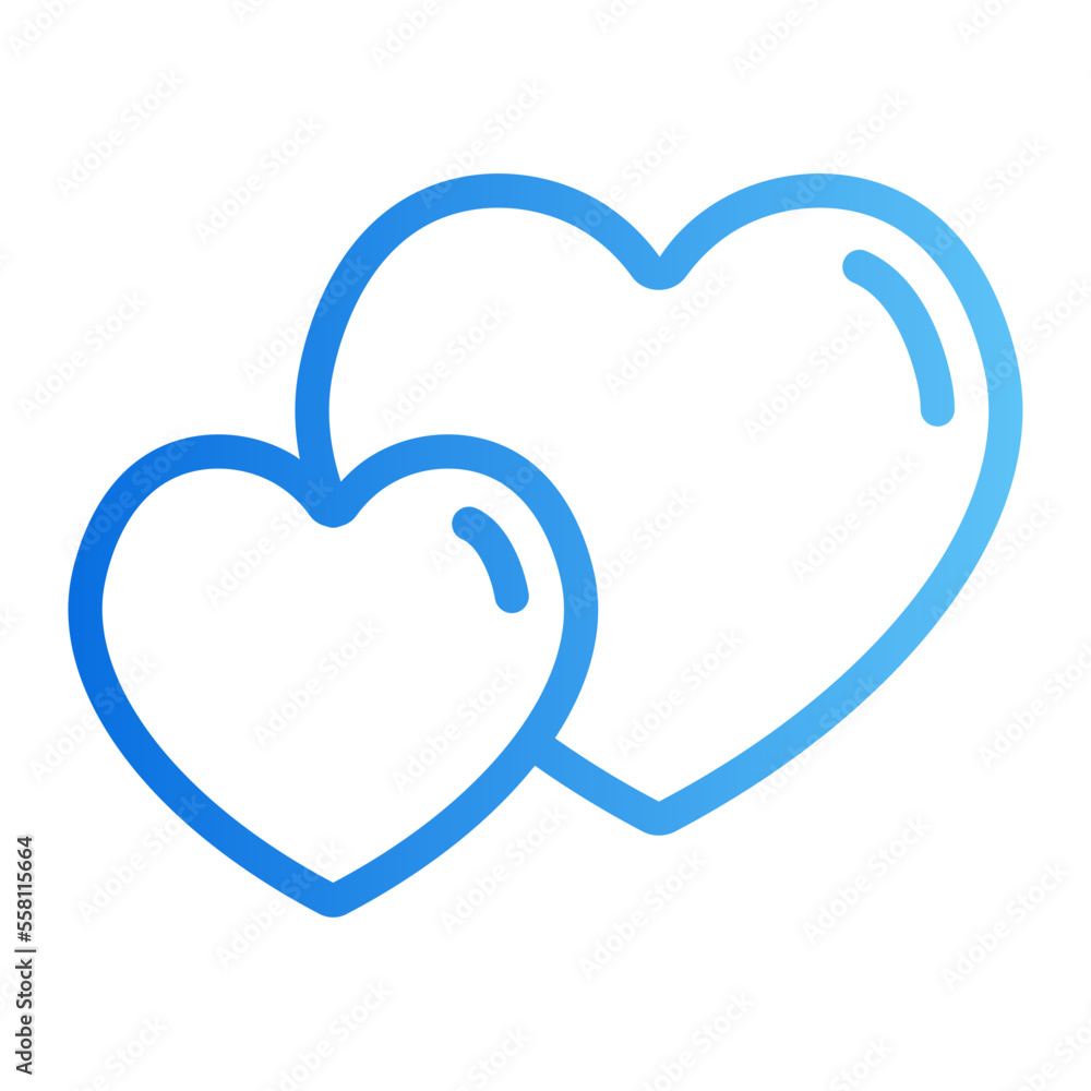 hearts gradient icon