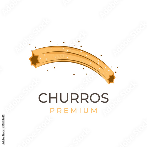 Delicious Churros Vector Illustration Logo