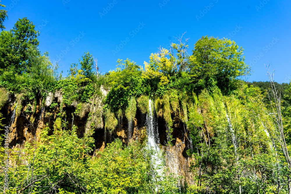 Plitvice National Park, where the beautiful natural environment is well preserved