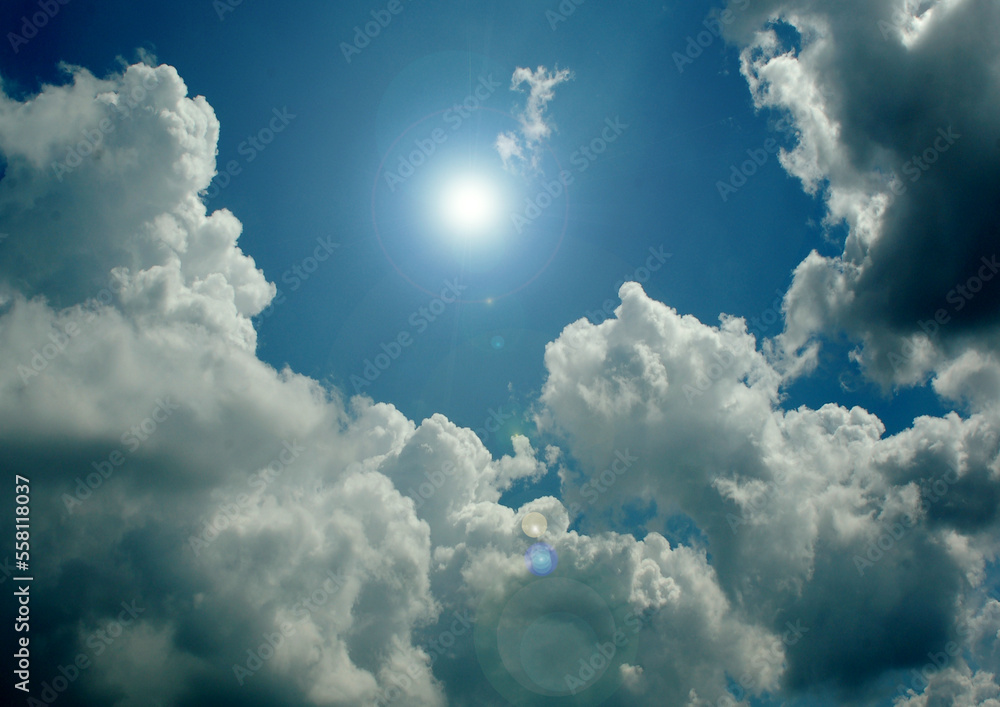 Cloudy sky background