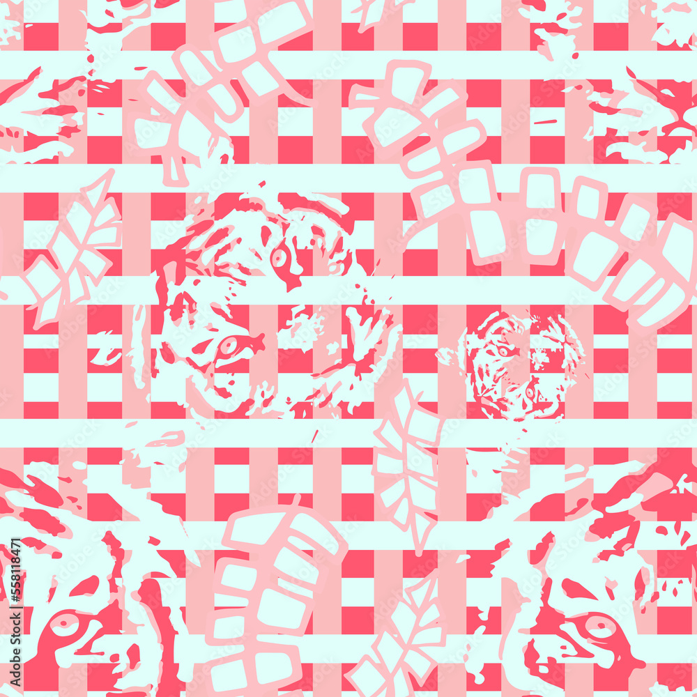 pattern tiger and lines pattern tiger and lines