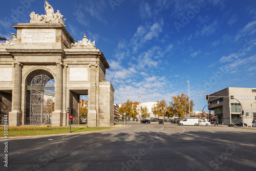 Puerta de Toledo in the city of Madrid, Spain