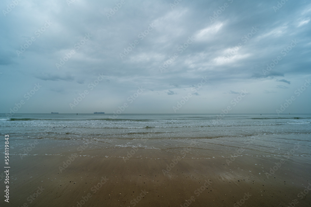 The beach near Cadzand, the Netherlands 