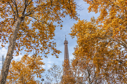 Eiffel Tower in Autumn on a sunny day © JeanLuc Ichard