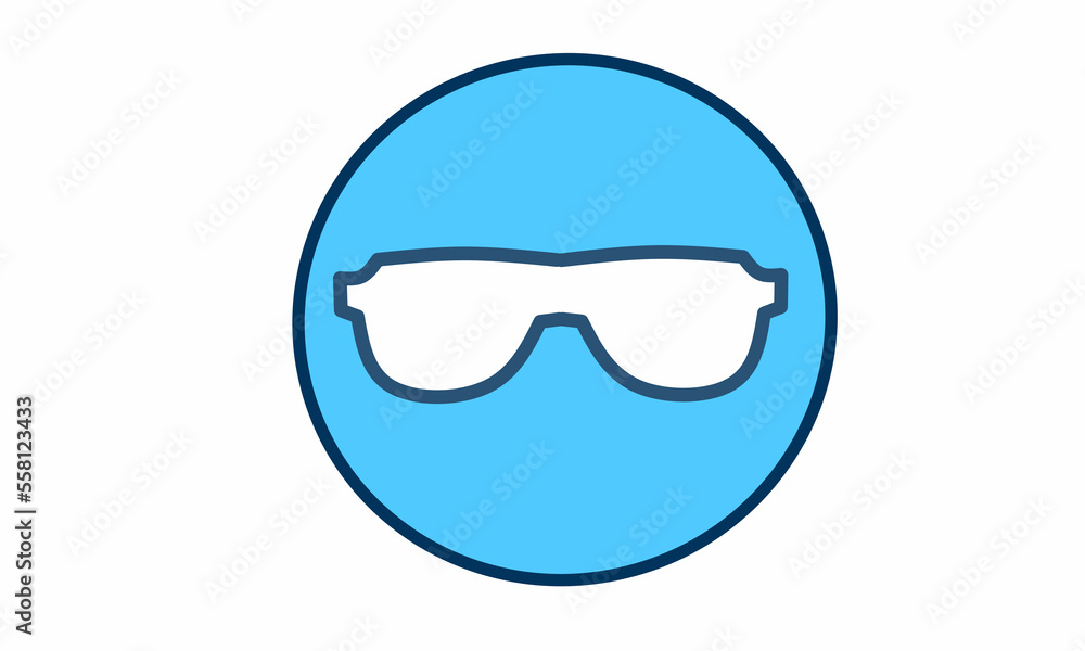 Vector illustration, Safety glasses , as background or banner image or