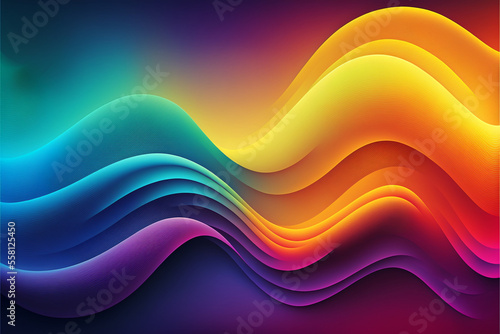 Colorful abstract wavy background