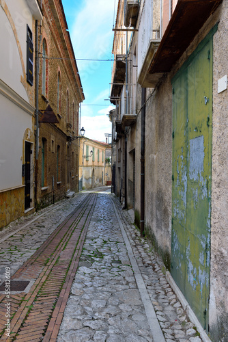 historic center of padula Salerno Italy © maudanros