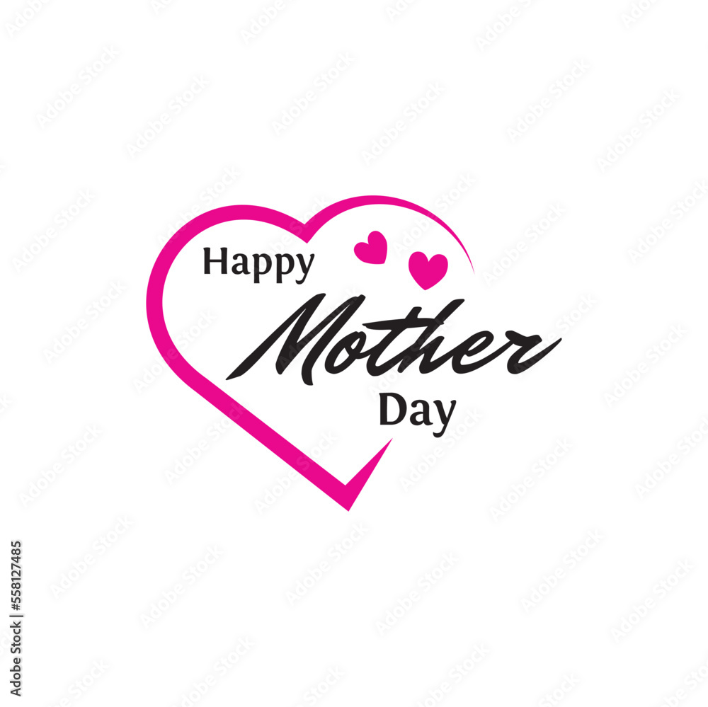 Happy Mother's Day vector. Design for flyer, card, invitation. 