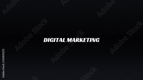 Digital marketing logo, Digital Marketing logo animation video, Digital marketing company monogram motion graphics video