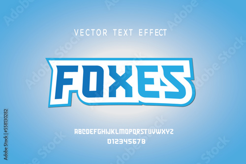 foxe text effect. Editable text effect photo