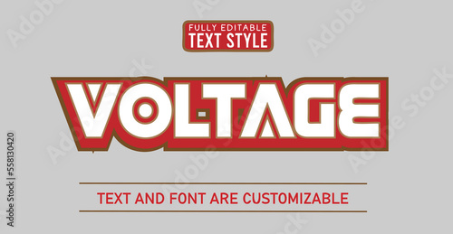 Voltage font Text effect editable premium free download