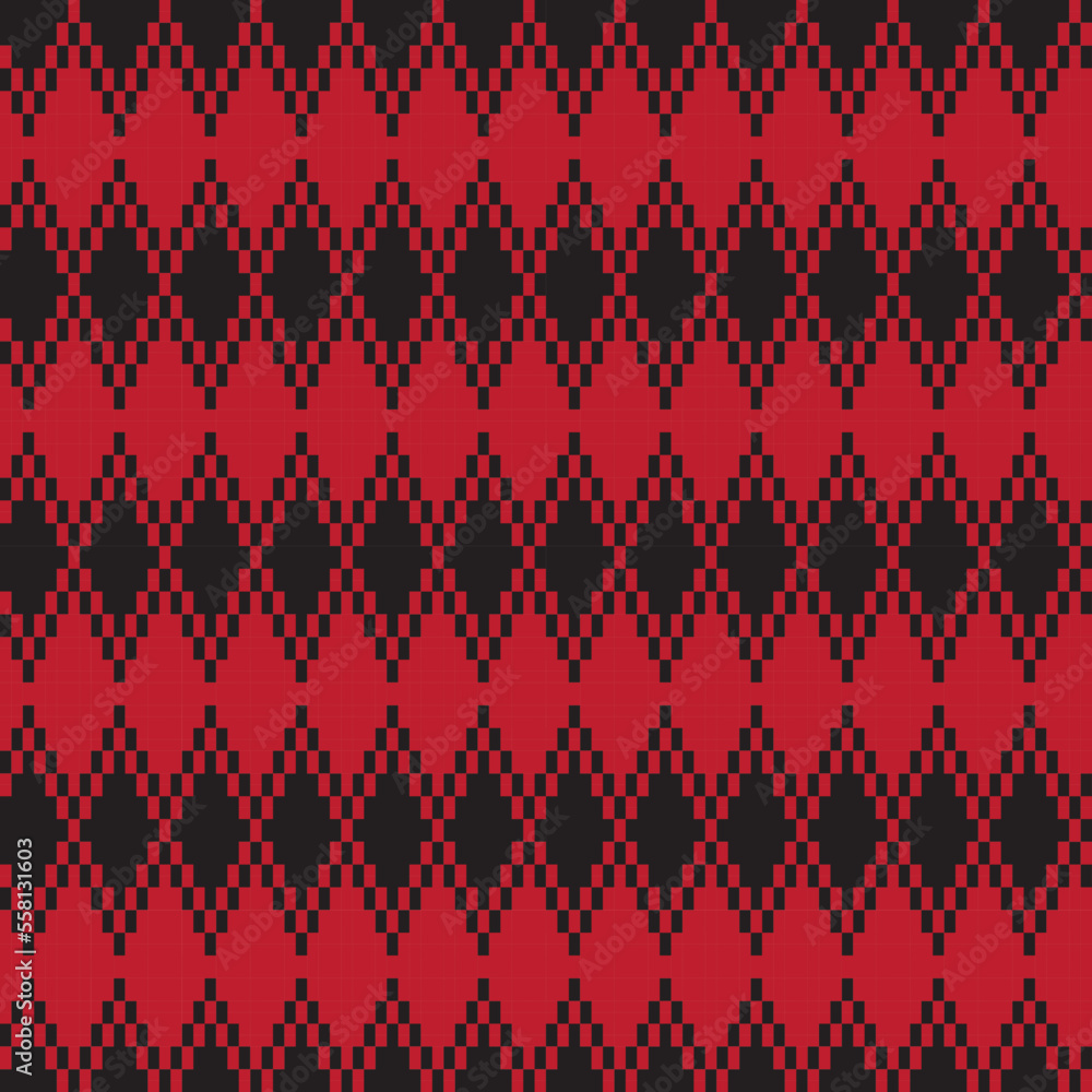 Argyle Fair Isle Seamless Pattern Design Argyle Fair Isle Seamless Pattern Design