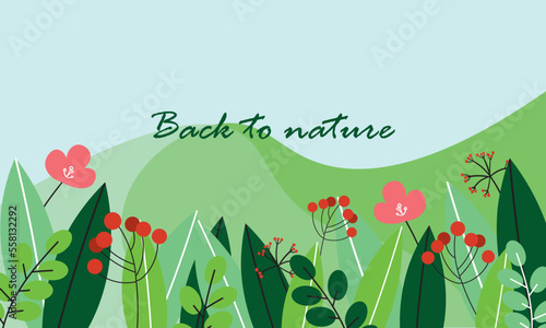 spring floral nature background