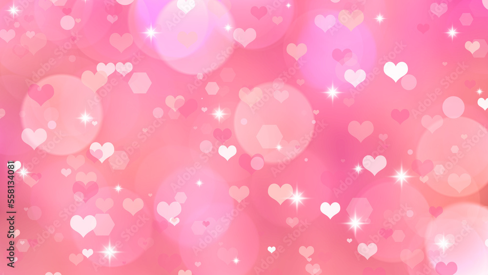 valentine background bokeh and love heart