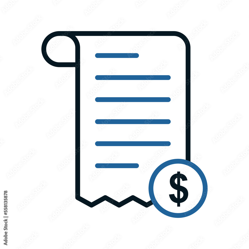 Invoice icon. sign for mobile concept and web design. vector illustration Invoice icon. sign for mobile concept and web design. vector illustration