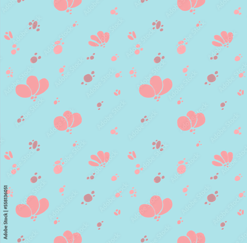 mint and pink pattern background, mint and pink sameless background.