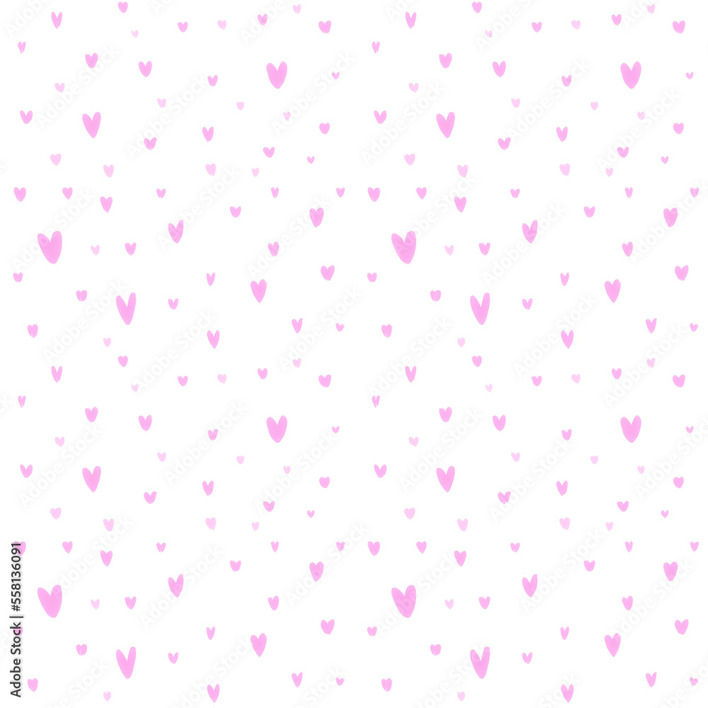 5000 Pixel Size Pink Heart Pattern Background
