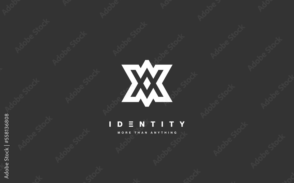 Trendy logo template with modern style. Trendy logo template with modern style.