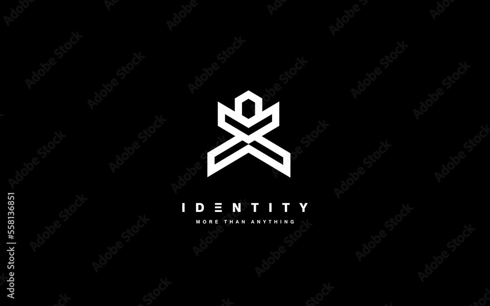 Trendy logo template with modern style. Trendy logo template with modern style.