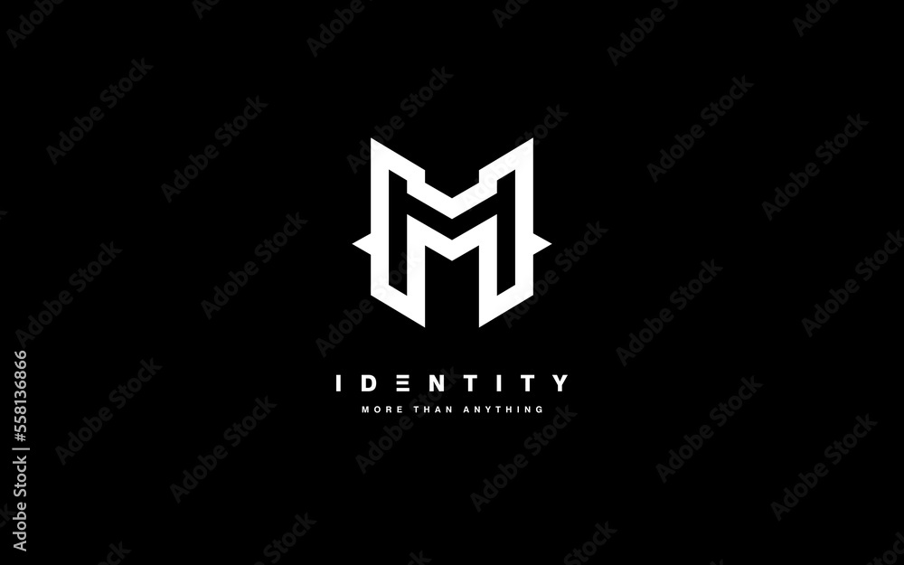 Trendy logo template with modern style. Trendy logo template with modern style.