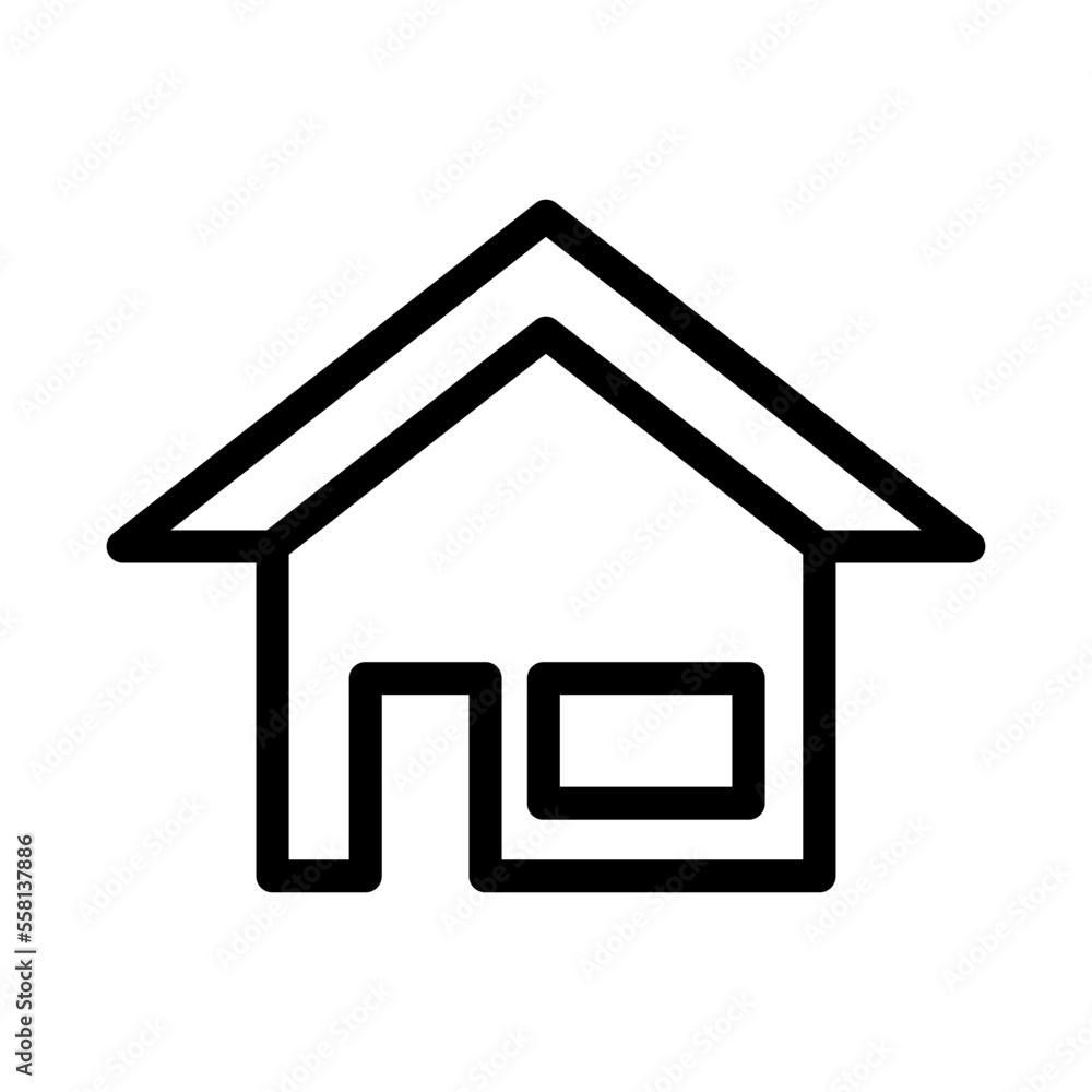 house icon in trendy flat design house icon in trendy flat design