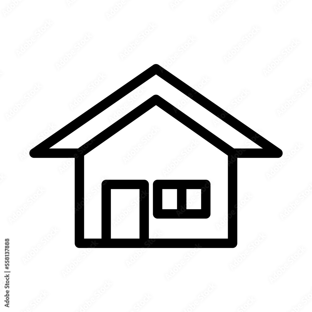 house icon in trendy flat design house icon in trendy flat design