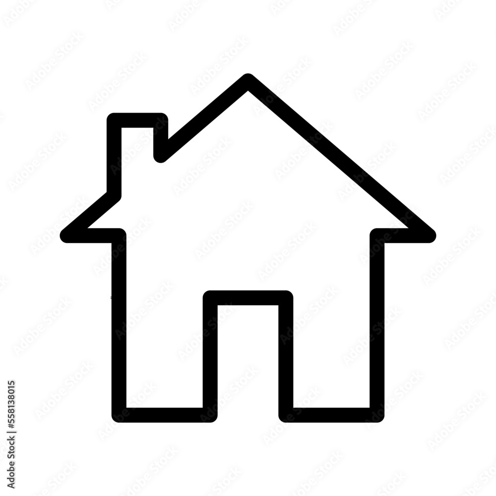 house icon in trendy flat design house icon in trendy flat design