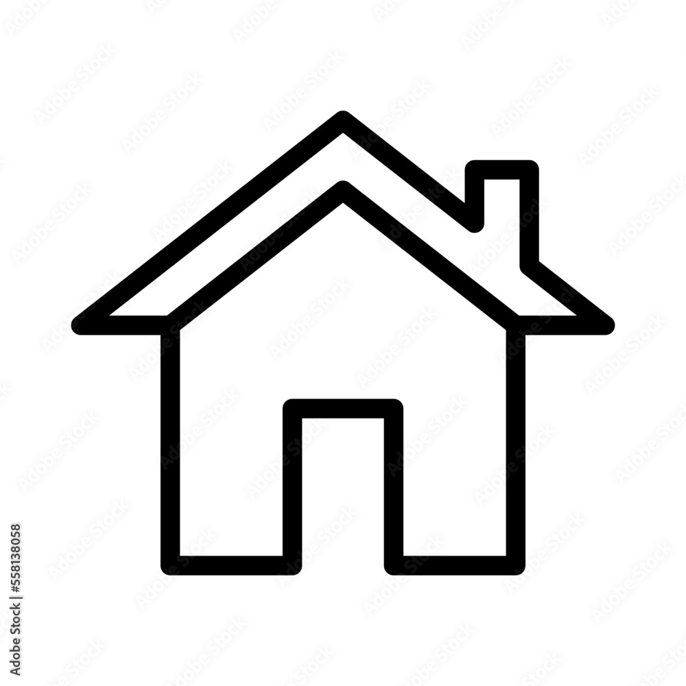house icon in trendy flat design house icon in trendy flat design
