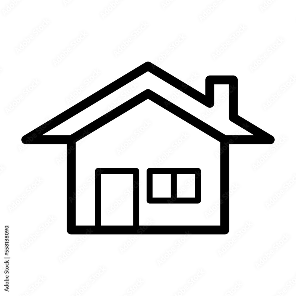 house icon in trendy flat design house icon in trendy flat design