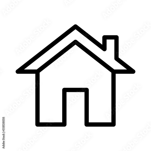 house icon in trendy flat design