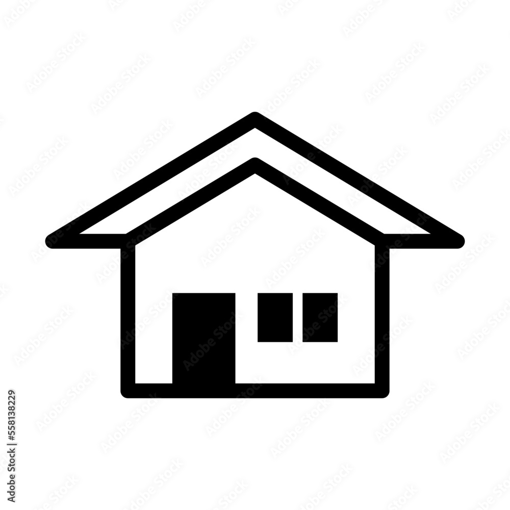 house icon in trendy flat design house icon in trendy flat design