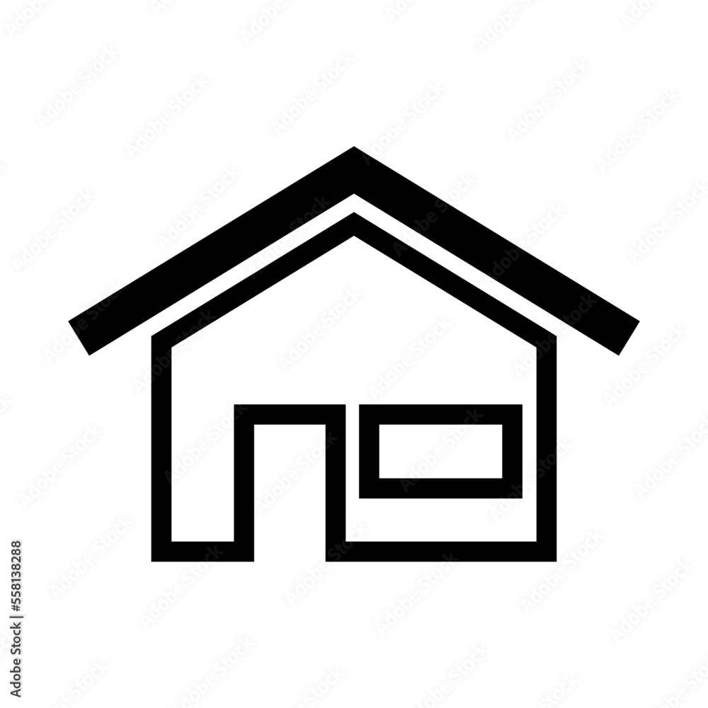 house icon in trendy flat design house icon in trendy flat design