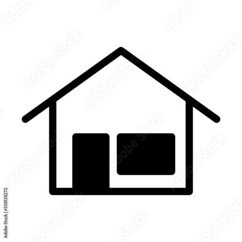 house icon in trendy flat design