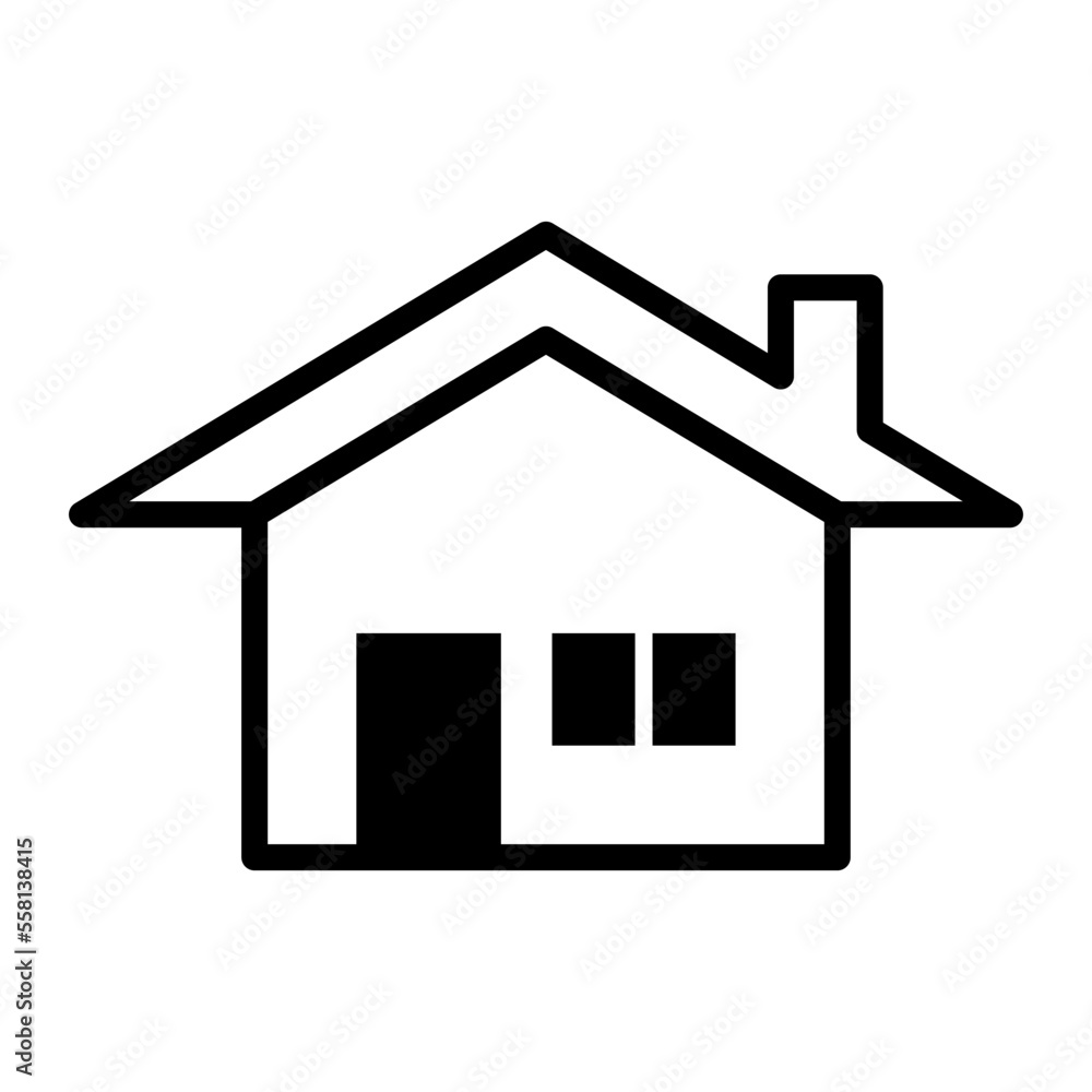 house icon in trendy flat design house icon in trendy flat design