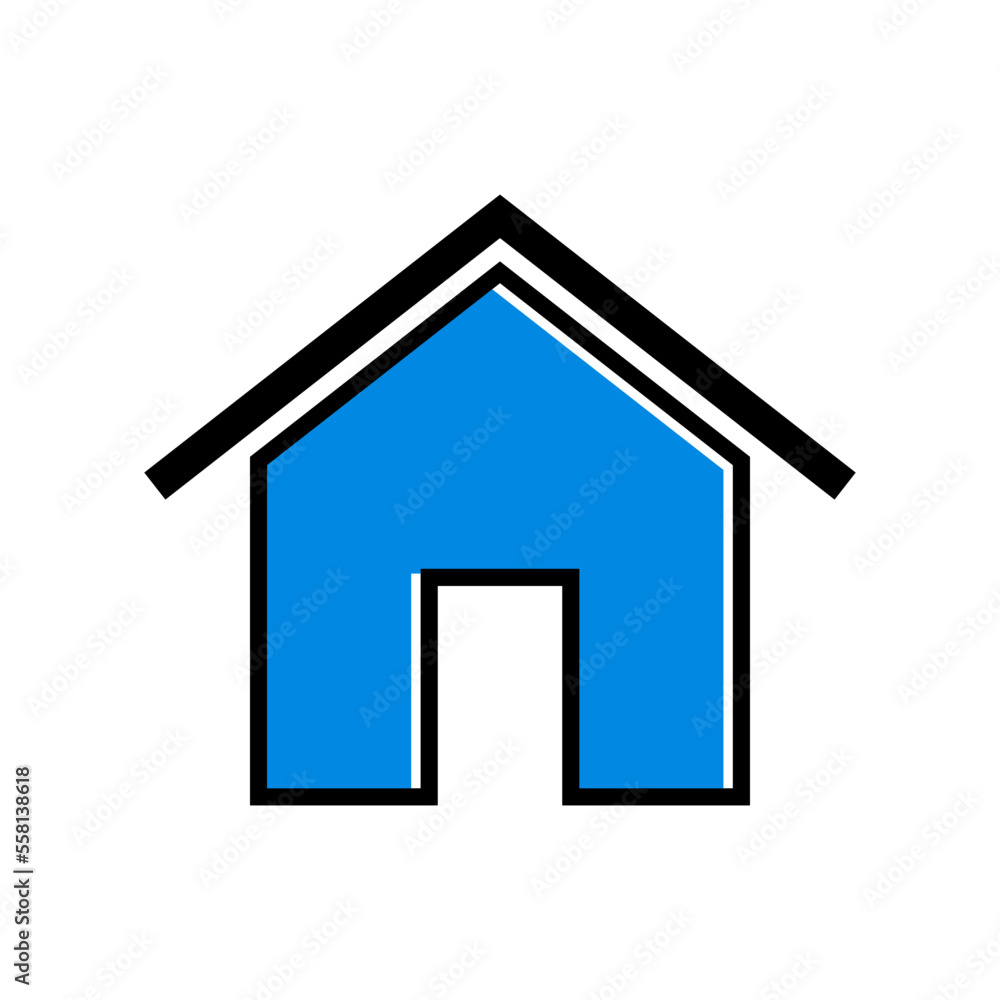 house icon in trendy flat design house icon in trendy flat design