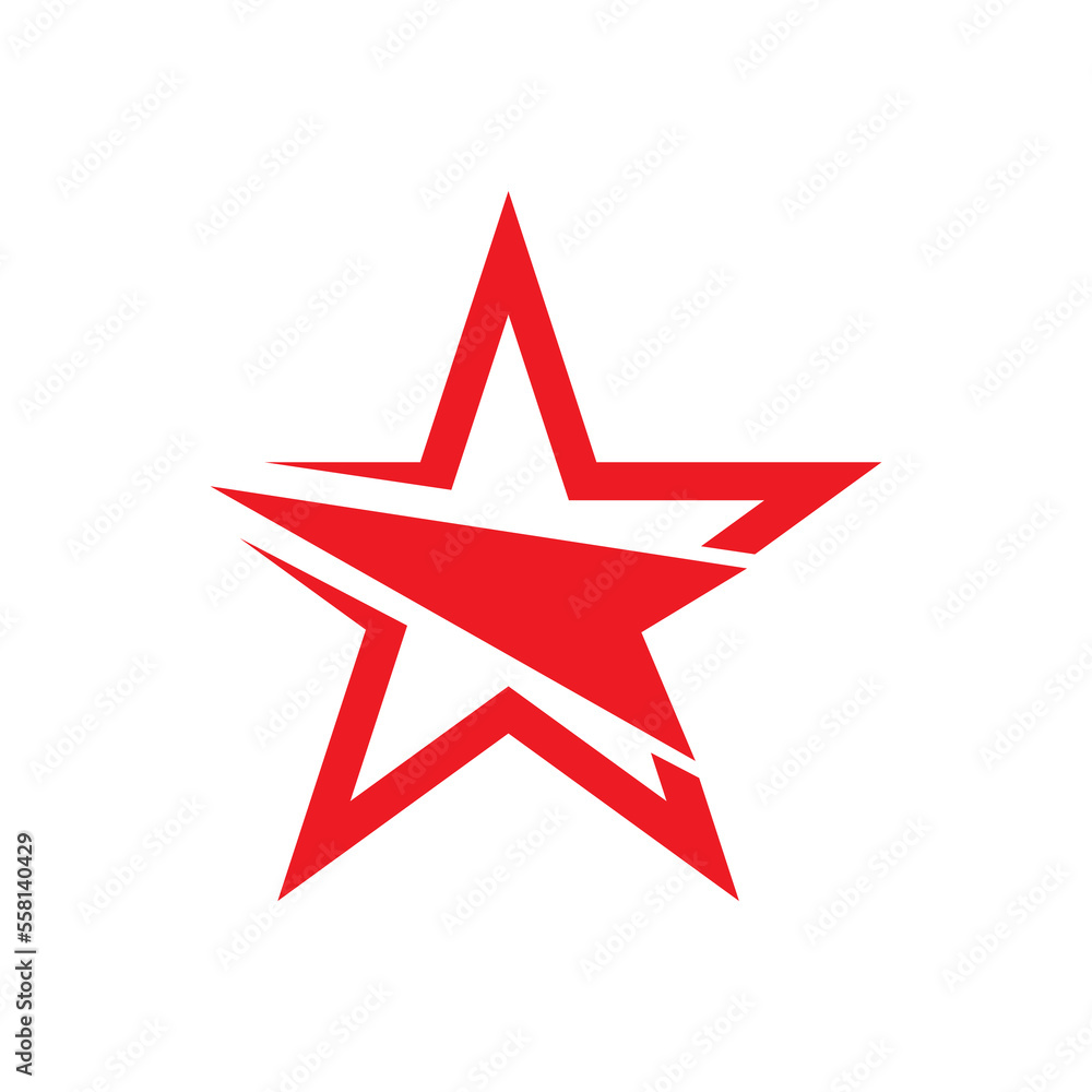 Obraz premium Star icon template