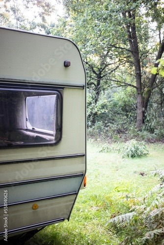 Camper in the forrest